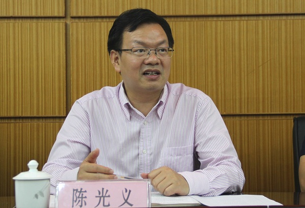 党组书记,局长陈光义作指导讲话